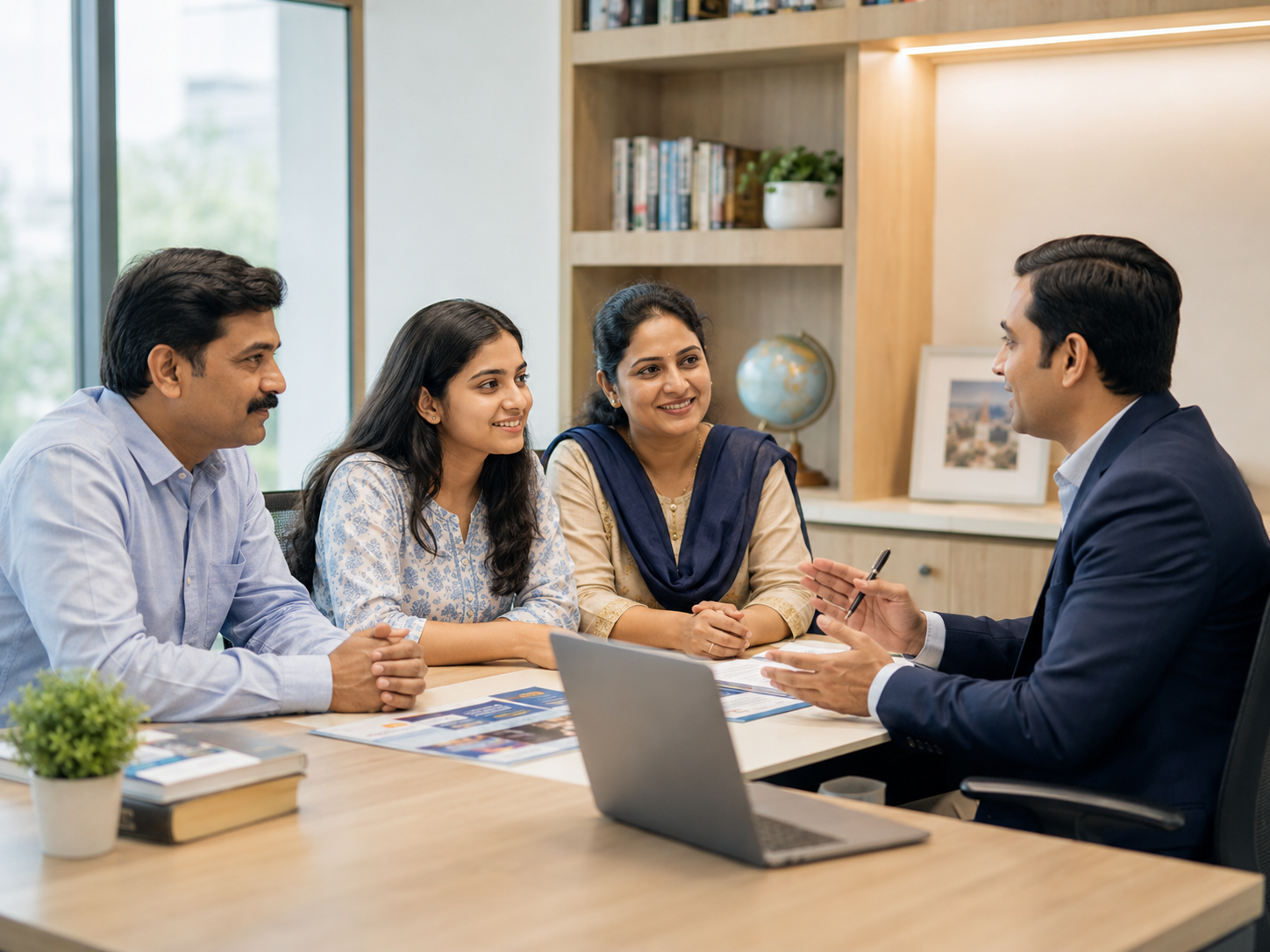 Counsellor at Vidya Shekar Group of Institutions guiding a student on BPT admission in Bangalore