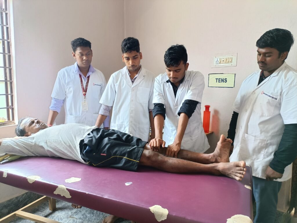 Physiotherapy laboratory equipment used in BPT hands-on training