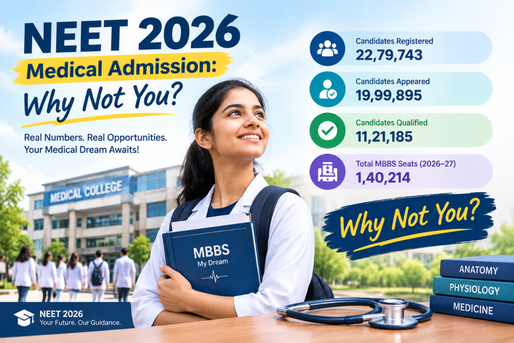 NEET 2026 Medical Admission: Why Not You?