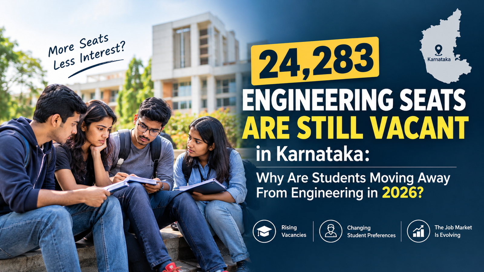 Karnataka Engineering Seats Vacant 2026: 24,283 Seats Unfilled