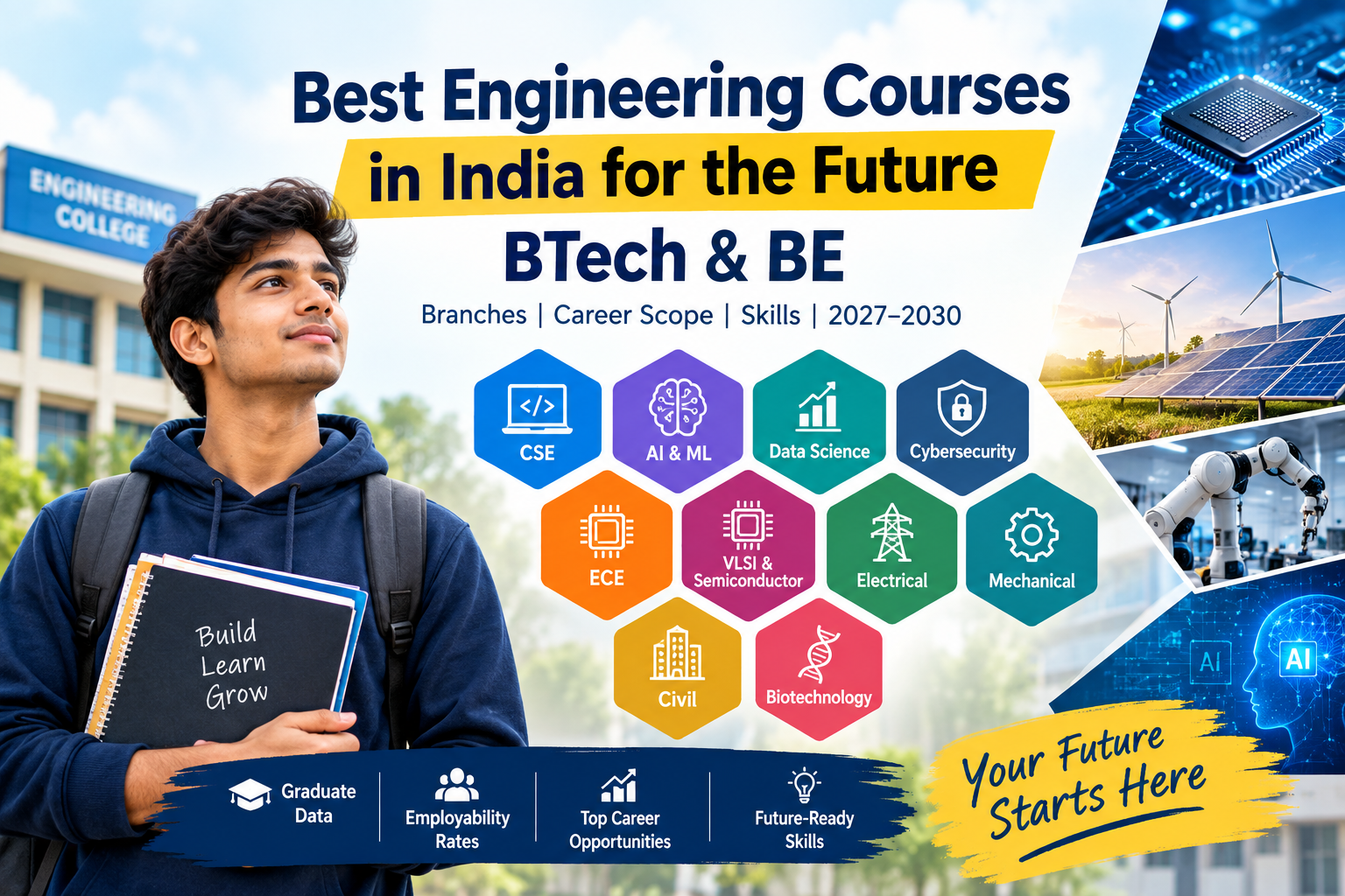 Best Engineering Courses in India: BTech or BE Scope 2027–2030