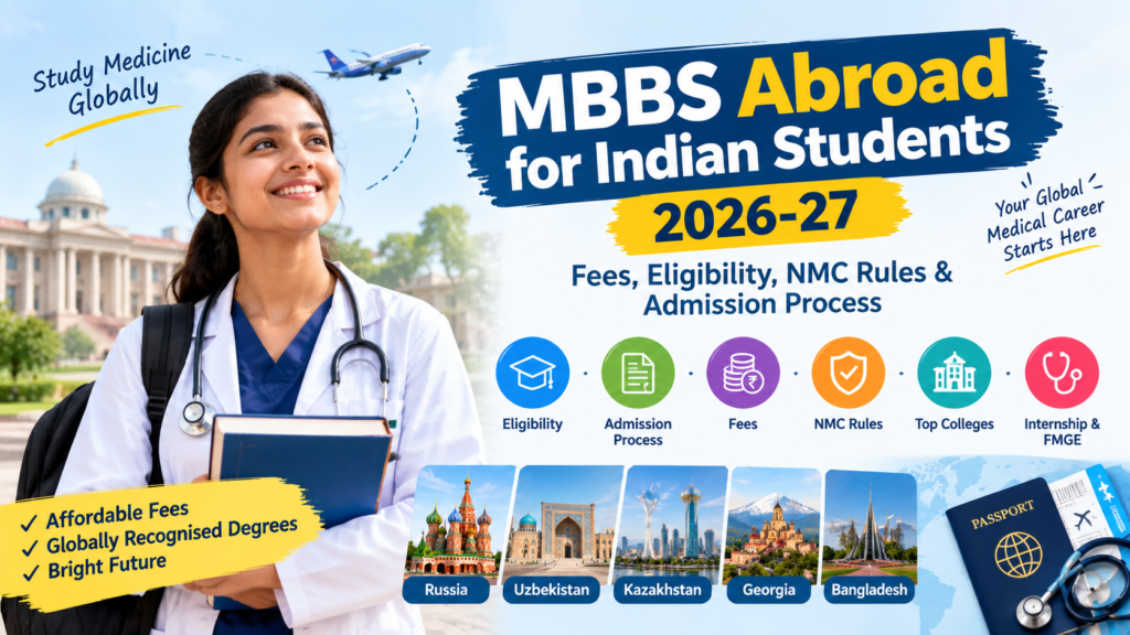MBBS Abroad for Indian Students 2026-27: Fees, Eligibility, NMC Rules & Admission Process