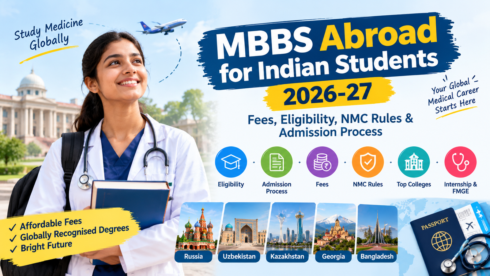 MBBS Abroad for Indian Students 2026-27: Fees, Eligibility, NMC Rules & Admission Process